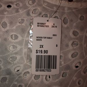 White woven top